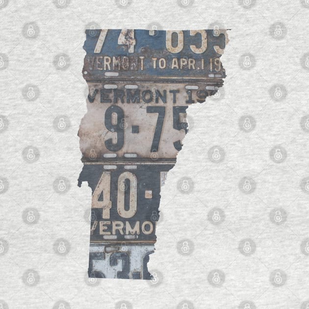 Vintage Vermont License Plates by juniperandspruce